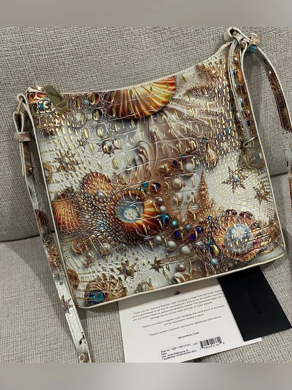 SOUGHT AFTER 🐚🪸SEA JEWEL Melbourne Brahmin KATIE Crossbody